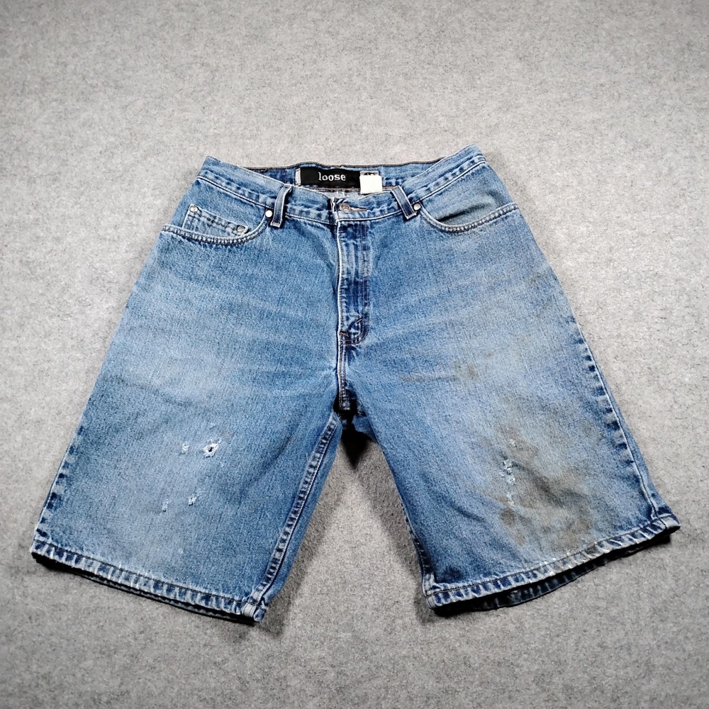 Vintage Levi's Silver Tab Loose Fit Denim Shorts Men's 31 Blue Jorts Skater 90s